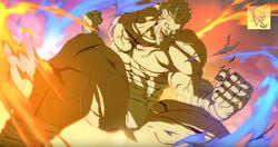 fundoshi granblue_fantasy male male_only muscles muscular_male scars solo soriz