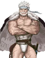 bara beard crossed_arms dopq granblue_fantasy male_only muscular old_man scars soriz tagme yy6242