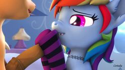 3d 3d_(artwork) ahe_gao ahegao animated applejack_(mlp) batpony blowjob certedia creampie dickgirl earth_pony friendship_is_magic furry futanari hoofjob_(forelimbs) hoofjob_with_armwear horse mp4 my_little_pony no_sound oral orgasm pony rainbow_dash_(mlp) sex smooth_skin socks video