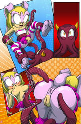 anthro anus ass bent_over big_ass big_butt blonde_hair breasts brown_eyes comic gaia_the_rabbit hedgehoglove huge_ass huge_butt imminent_rape imminent_sex medium_breasts no_panties octopus page_6 pink_fur pussy rabbit short_skirt skirt tail tentacle tentacle_rape tentacle_sex