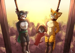 anthro anthro_death asphyxiation balls baroque_(artist) black_body black_fur black_nose boots boots_only canid canine canis choking cloak clothing death death_(puss_in_boots) domestic_cat double_kill dreamworks dreamworks_animation erection execution felid feline felis female female_death footwear footwear_only fur genitals group hanged kitty_softpaws male male_death mammal mostly_nude mostly_nude_anthro mostly_nude_female mostly_nude_male multicolored_body multicolored_fur noose orange_body orange_fur penis public public_execution public_nudity puss puss_in_boots:_the_last_wish puss_in_boots_(dreamworks) puss_in_boots_(film) puss_in_boots_(franchise) puss_in_boots_the_last_wish shoes shrek_(series) snuff two_tone_body two_tone_fur universal_pictures universal_studios white_body white_fur wolf