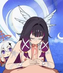 1boy 1girls 2d 2d_animation animated blindfold closed_eyes columbina_(genshin_impact) darzhii fellatio female genshin_impact hoyoverse loop looping_animation male male_pov mihoyo mp4 musi_cassie oral paimon_(genshin_impact) perfect_loop pov shorter_than_10_seconds small_breasts sound tagme thumbs_up video