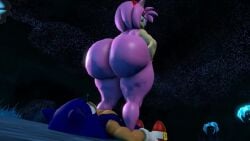3d 3d_animation amy_rose animated anthro ass blue_fur facesitting furry green_eyes hedgehog_boy hedgehog_girl hedgehog_humanoid huge_ass huge_breasts ironhawk jiggle lewdhawk looking_back losing_rings nipples nude nude_female pink_fur rings sega short_hair shortstack sonic_(series) sonic_the_hedgehog sonic_the_hedgehog_(series) sound tagme video