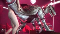 16:9 1boy 1girls 3d animal_genitalia animated bestiality choker claws cloaca cloacal cloacal_penetration clothed clothed_female_nude_male clothed_feral clothing delta_(jurassic_world) digital_media_(artwork) dinosaur dromaeosaurid duo erection eye_contact female female_penetrated feral from_behind_position genital_slit green_body green_scales half-closed_eyes human human_on_feral human_penetrating humanoid_genitalia humanoid_penis interspecies jewelry larger_female lincugunnis looking_at_viewer maid_uniform male male_on_feral male_penetrating male_penetrating_female mammal necklace no_sound nude open_mouth penetration penis pole raised_leg raptor reptile scalie scp-1472 scp_foundation sex sharp_teeth short_playtime size_difference slit smaller_male solo_focus source_filmmaker spread_legs spreading strip_club stripper_pole tail_grab tailband teeth text theropod thick_thighs toe_claws uniform velociraptor video watermark wide_hips widescreen yellow_eyes