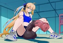 1futa 1girls 2d aesc_(fate) ahoge ai_generated animal_penis balls big_balls big_cock big_penis big_testicles blonde_hair blue_eyes blue_sports_bra blush breasts clothing_aside cock fate/grand_order fate_(series) futa_only futanari gigantic_balls gigantic_cock gigantic_penis gigantic_testicles green_eyes horse_penis horsecock horsecock_futa huge_balls huge_cock huge_testicles large_balls large_cock large_penis large_testicles long_hair looking_at_viewer massive_balls massive_cock massive_penis massive_testicles navel on_floor penis ponytail shoes shorts sitting sloppygallery small_breasts smile sneakers solo solo_futa sports_bra testicles thick_cock thick_penis thighs uncensored