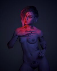 judy alvarez from cyberpunk 2077 by aspryx24
