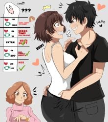 haru okumura from persona by karbuitt