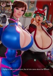 d.va from blizzard entertainment by dropyuh (artist)