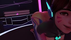 ass big_ass chroma club d.va d.va_(overwatch_2_suit) overwatch overwatch_2 pole solo