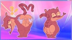 cartoon_network furry microsoft_windows raccoon regular_show rigby rigby_(regular_show) snuffbunny.exe spread_anus spreading_ass windows windows_7