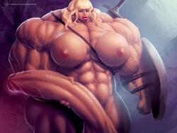 bodybuilder extreme_muscles futanari hyper_muscles hyper_penis moxydoxy muscles muscular muscular_futanari