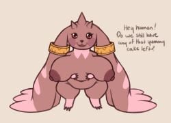 big_breasts breasts chubby cleavage female furry huge_breasts justkindofhere nipples tagme thick_thighs wide_hips