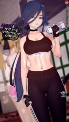clorinde (genshin impact) from adidas by yohika itochi