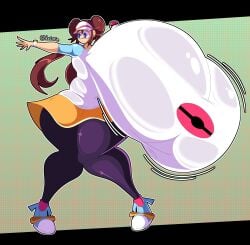 1girls 2d 2d_(artwork) breasts_bigger_than_head breasts_bigger_than_torso enormous_breasts female huge_ass huge_breasts huge_thighs hyper hyper_breasts long_hair pokemon rosa_(pokemon) solo_female tagme voctopie