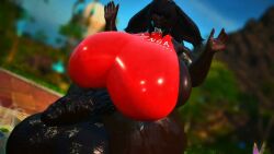 1futa 3d bissu bissubun black_hair bunny_ears dark-skinned_futa final_fantasy final_fantasy_xiv futa_only futanari huge_ass huge_balls huge_breasts huge_cock hyper hyper_ass hyper_balls hyper_breasts hyper_penis rabbit rabbit_ears red_eyes square_enix tagme thick_thighs video viera