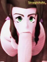1boy 1girls 3d 3d_animation :>= aerith_gainsborough alternate_version_available animated blowjob blowjob_face brown_hair crt_effect duo erection fellatio female female_focus female_penetrated final_fantasy final_fantasy_vii green_eyes light-skinned_female light-skinned_male light_skin long_hair longer_than_10_seconds male male/female male_penetrating male_penetrating_female male_pov nude nude_female nude_male opennsfwsp oral oral_penetration oral_sex partial_male penis penis_in_mouth pov short_playtime short_video shorter_than_30_seconds square_enix straight straightasan tagme unseen_male_face vertical_video video