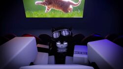 1boy 1girls 3d animated blowjob cinema cum cum_in_face cum_in_mouth cum_on_face cum_string forced_oral handjob longer_than_30_seconds longer_than_one_minute movie_theater oral penis popcorn pov public quitamase roblox robloxian self_upload sound tagme video