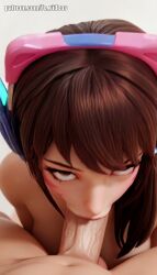 1girls 1girls1boy ai_generated animated animation beautiful blowjob blowjob_face breasts cum cute cute_face d.va deepthroat female fevideos hi_res highres licking_penis naked nude original_character overwatch overwatch_2 sex smooth_skin straight sucking sucking_penis tagme video