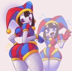 1girls artist_request ass female female_focus fortnite glitch_productions gooseworx large_ass light-skinned_female light_skin looking_back pomni pomni_(tadc) pomni_(the_amazing_digital_circus) solo solo_female solo_focus tagme the_amazing_digital_circus thick_thighs thighs wide_hips