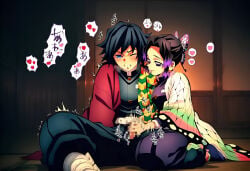 demon_slayer kimetsu_no_yaiba ai_generated aoli kochou_shinobu tomioka_giyuu giyushino male female male/female female/female 1boy 1boy1girl 1girl 1girl1boy male_on_female straight hetero heterosexual couple passionate_couple lovers black_hair butterfly_hair_ornament passionate blush blushing blush_lines bedroom big_ass big_butt big_thighs big_breasts curvy curvy_figure curvy_female curvy_body looking_pleasured pleasure pleasured pleasured_face pleasured_male pleasure_face loving_it muscular muscular_male big_penis big_cock sex hetero_sex heterosexual_sex straight_sex couple_sex mating love_making making_love breeding breed indoors_sex bedroom_sex passionate_sex vaginal_sex fucking fucking_good_and_hard shaking shivering shivering_in_delight clothed clothed_sex masturbation masturbation_only masturbating masturbating_other masturbating_partner handjob grabbing grabbing_penis holding holding_penis wanting_cock wanting_fucked smile smiley_face smiling_at_partner smiling smiling_female hearts hearts_around_head moan moaning moaning_in_pleasure seductive seductive_look seductive_smile seductive_eyes seductive_gaze seductive_expression