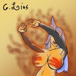 g.lins oc vampire vampire_girl meme hands_casting_shadow meme_reference burning sharp_teeth