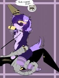 n_(murder_drones) v_(murder_drones) uzi_(murder_drones) murder_drones glitch_productions puppygirl puppyboy catgirl 2girls 1boy futanari cowgirl_position chubby_female tabby_cat golden_retriever big_breasts big_ass thick_thighs thighhighs purple_hair purple_eyes purple_fur purple_background fellatio tentacle_cock praise yellow_eyes caution_tape blush_lines speech_bubble wagging_tail saliva threesome polyamory polycule kinsona furry head_pat piercings nipple_clamps leash_pull spiked_collar raccoon_tail kemonomimi submissive_female