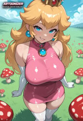 princess peach from mario (series) by artoonizer