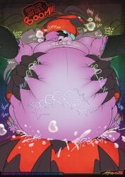 2025 afurreak ambiguous_species anthro belly belly_expansion belly_grab big_belly black_body blue_eyes bodily_fluids breath chest_tuft clicking computer_keyboard computer_mouse creaking creaking_belly cum cum_inflation cum_inside dialogue digital_media_(artwork) duo electronics english_text expansion from_behind_position gaming gaming_headset gaming_while_penetrated generation_6_pokemon genital_fluids headphones headphones_only hi_res huge_belly humping hyper hyper_belly inflation legendary_pokemon male male/male moob_expansion moobs multicolored_body nintendo overweight panting penetration pokemon pokemon_(species) red_body rgb_lighting sex simple_background speech_bubble sploosh splurt splurt_(sound_effect) swelling text tuft typing watermark yveltal