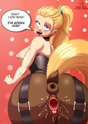 <3_eyes 1girls absurd_res anatomically_correct anatomically_correct_anus anatomically_correct_genitalia anatomically_correct_pussy animal_genitalia animal_genitalia_on_humanoid animal_humanoid animal_pussy anus ass blonde_hair blonde_tail bodily_fluids breasts butt centaur clitoris clothing corset dibujito english_text equid equid_humanoid equid_taur equine equine_humanoid equine_pussy female female_only furry gaping gaping_pussy genital_fluids genitals hair heart hi_res horse_anus_on_humanoid horse_pussy_on_humanoid humanoid invisible_penis lingerie looking_back looking_pleasured mammal mammal_humanoid mammal_taur nipples orgasm orgasm_face original_character penetration presenting_hindquarters puffy_anus pussy pussy_juice rear_view solo taur text tongue tongue_out topwear vaginal_penetration