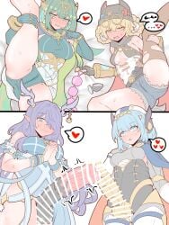 censor_bar censored futanari genshin_impact horse_penis horsecock horsecock_futa horsecock_on_humanoid ineffa_(genshin_impact) jahoda_(genshin_impact) lauma_(genshin_impact) nefer_(genshin_impact) physisyoon robot_futa robot_penis