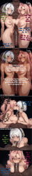 1boy 2girls ai_generated anby_demara ass big_breasts big_penis blowjob blush breasts cheating cuckold_pov cunning_hares dark-skinned_male erection fellatio large_breasts large_penis looking_at_viewer male_pov medium_breasts multiple_girls multiple_views navel netorare nicole_demara nipples ntr paizuri penis pink_hair pov saliva sex short_hair twintails uncensored white_hair zenless_zone_zero
