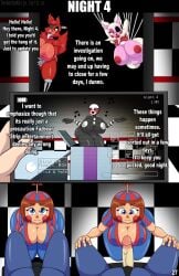 1boy 3girls balloon_boy_(fnaf) five_nights_at_freddy's five_nights_at_freddy's_2 mangle_(fnaf) marionette_(fnaf) nightguard puppet_(fnaf) rule_63 scottgames straight thegeckodemon thegeckoninja