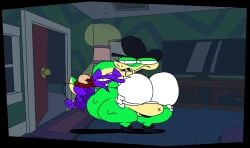 animated audio big_breasts big_penis bob_(superiorfoxdafox) lucy_swallows meme_reference sound sound_warning straight superiorfox tagme video