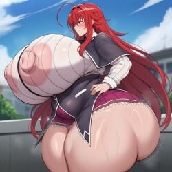 1girls 2026 ai_generated alternate_ass_size alternate_body_type alternate_breast_size ass ass_bigger_than_head breasts breasts_bigger_than_head enormous_ass enormous_breasts female female_only high_school_dxd hyper hyper_ass hyper_breasts light-skinned_female red_hair rias_gremory solo tagme
