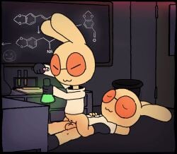 anal animated closed_eyes couple cute furry furry_only grinding heart love partners penis penis_in_pussy penis_rubbing_pussy pussy_rubbing rabbit riding romantic rubbing scientist sex sex_while_occupied sex_while_working straight watermelon_(artist) working_naked
