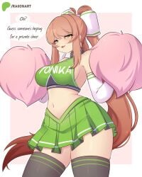 monika (doki doki literature club) from ddlc by raionart