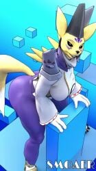 3d animated anthro ass bandai_namco big_breasts big_butt black_lipstick black_sclera blender blender_(software) blue_eyes bouncing_breasts bubble_butt canid clothing curvy_female curvy_figure dancing digimon digimon_(species) digital_media_(artwork) english_commentary female female_only fox_girl furry hat headgear headwear hip_sway huge_ass maiden mammal miko milf music purple_panties shaking_butt short_playtime smile smiling_at_viewer smoaer sound swaying_ass tagme taomon thick_thighs tight_pants video voluptuous voluptuous_female waifu warfare_machine yellow_body yellow_fur