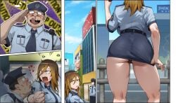 big_ass big_breasts big_penis digimon digimon_story:_cyber_sleuth huge_ass huge_breasts huge_cock kunaboto large_ass large_breasts large_penis makiko_date police police_uniform policewoman size_difference skimpy skimpy_clothes venus_body