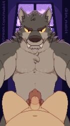 anal anthro anthro_on_human anthro_penetrating blush blushing canine canine_penis chest_fur closed_eyes cum cum_in_ass cum_in_viewer cum_inside cum_on_body cum_on_self fangs full_moon fur furry furry_male gay grey_fur grinning grinning_at_viewer human human_male knot legs legs_around_partner lying_on_back mabit male_on_male male_only moonlight muscular neck_fluff night overweight overweight_male penetration rain raining receiving_pov sound taker_pov video werewolf window wolf yaoi yellow_eyes