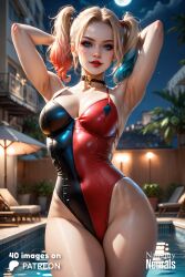 1girls ai_generated batman_(series) big_ass big_breasts breasts curvaceous curvy curvy_figure dc dc_comics female harleen_quinzel harley_quinn hips hourglass_figure huge_ass huge_breasts large_ass large_breasts light-skinned_female light_skin mature mature_female naughty_neurals slim_waist thick thick_hips thick_legs thick_thighs thighs top_heavy voluptuous waist wide_hips