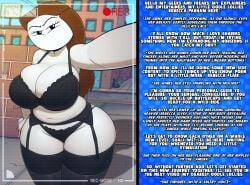 ai_generated alternate_version_available caption chubby huge_ass huge_breasts inviting let_me_explain_studios lingerie looking_at_viewer phone_screen rebecca_parham recording selfie tagme teasing teasing_viewer text_box voluptuous