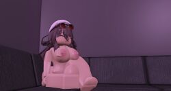 1girls 3d 3d_(artwork) areolae barefoot breasts completely_nude completely_nude_female female female_only full_body hutao_2525 naked naked_female nipples nude nude_female roblox robloxian sitting solo solo_female