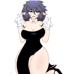 1futa artist_request big_breasts bottomless breasts clothed clothing female futa_only futanari human intersex light-skinned_futa light_skin mostly_clothed penis solo source_request standing tagme