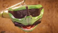 16:9 blindfold eva_(sahara) gag harness hi_res nosehook reptile rubber rubber_(artist) scalie snake widescreen