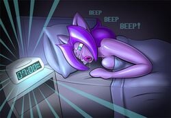 able_ellis animate_inanimate anthro bed breasts canid canine female fox furniture inflatable jasentamiia mammal on_bed purple_body redflare500 round_mouth sex_toy_transformation solo