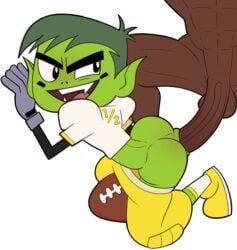 2boys abs all_fours american_football american_football_uniform anal anal_penetration anal_sex anal_tugging bara beast_boy beast_boy_(teen_titans) beast_boy_(teen_titans_go!) big_penis bottomwear bubble_ass bubble_butt cartoon_network cyborg_(dc) dark-skinned_male dark_skin dc dc_comics doggy_style evil_grin face_paint football_uniform footwear garfield_logan gay gay_anal gay_sex gloves green_body green_hair green_skin handwear human_on_humanoid human_penetrating human_penetrating_humanoid humanoid humanoid_penetrated interracial interspecies iyumiblue large_penis long_penis long_sleeves looking_at_partner looking_back male male/male male_on_male medium_ass medium_butt mostly_clothed muscular muscular_male open_mouth pants pants_around_thighs pants_down partially_clothed pointy_ears sharp_teeth shirt shoes short_hair smile smiling smiling_at_partner spiky_hair teen_titans teen_titans_go transparent_background veiny_penis warner_brothers white_outline yaoi yellow_bottomwear yellow_footwear yellow_pants yellow_shoes