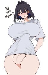 1futa balls balls_expansion big_breasts big_penis blue_eyes bottomless bulge bulge_through_clothing busty clothed clothing curves curvy erect_penis erection erection_under_clothes futa_only futanari grower_not_a_shower hololive hololive_english huge_breasts huge_cock human hung hung_futanari large_breasts large_penis light-skinned_futanari light_skin ouro_kronii partially_clothed penis penis_expansion solo standing testicles thick thick_thighs thighs unbeller virtual_youtuber vtuber