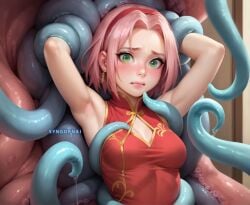 ai_generated naruto sakura_haruno syngornai tentacle