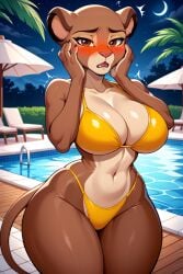 ai_generated big_ass female furry lion lion_girl mrhyena rani_(the_lion_guard) small_breasts tagme tensor_art the_lion_guard the_lion_king thin_waist wide_hips