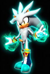 3d 3d_(artwork) ai ai_art ai_generated novelai sega silver_the_hedgehog sonic_(series) sonic_the_hedgehog_(series)